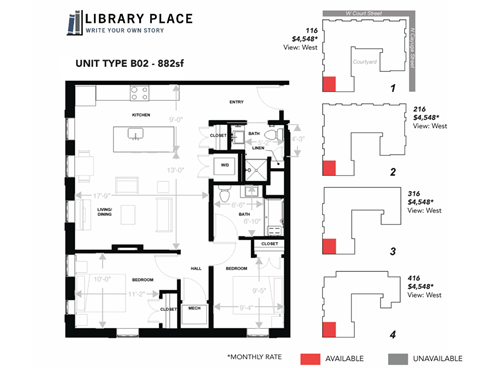 105 West Court Street Studio-3 Beds Apartment for Rent - Photo Gallery 39