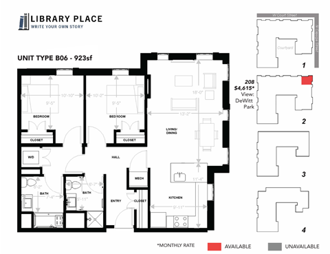 105 West Court Street Studio-3 Beds Apartment for Rent - Photo Gallery 42