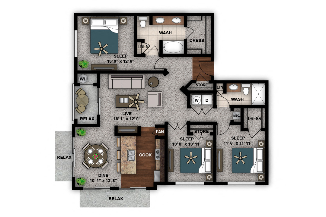 3 Bedroom