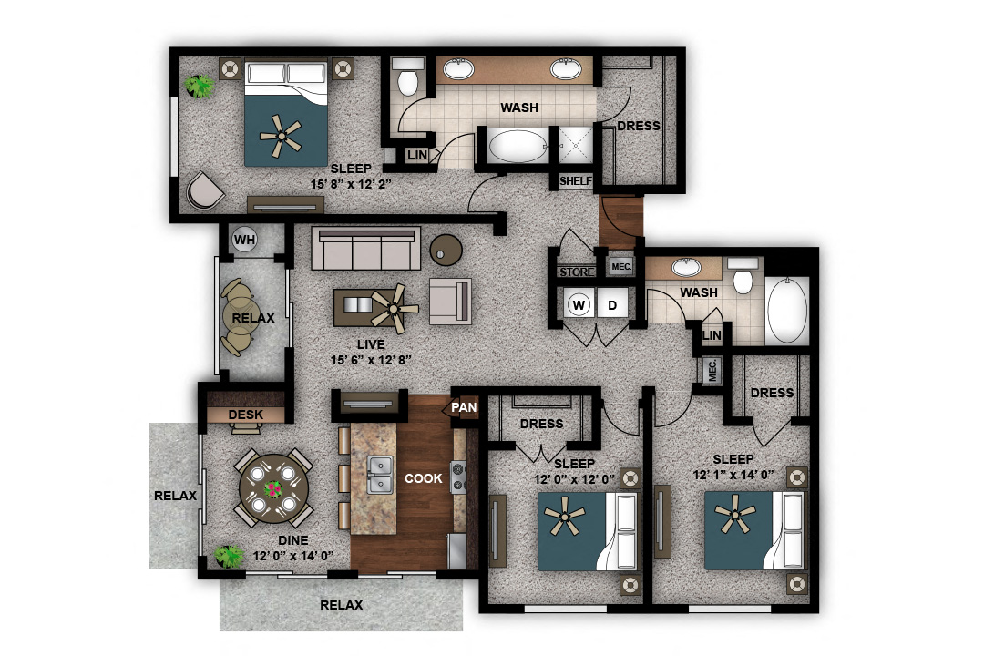 3 Bedroom