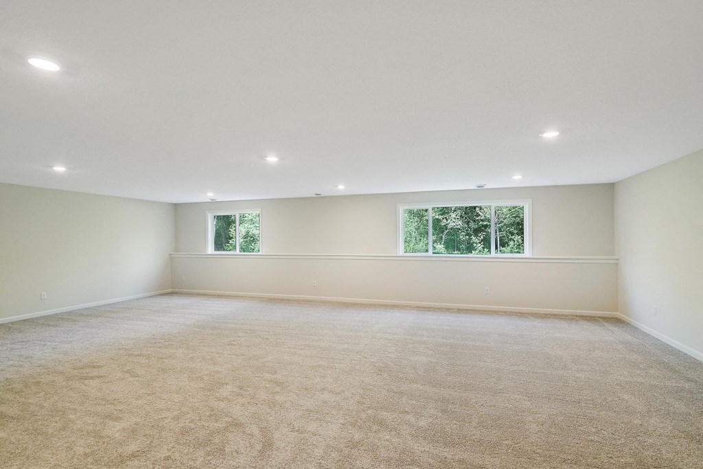 the spacious living room is empty and ready for you to use