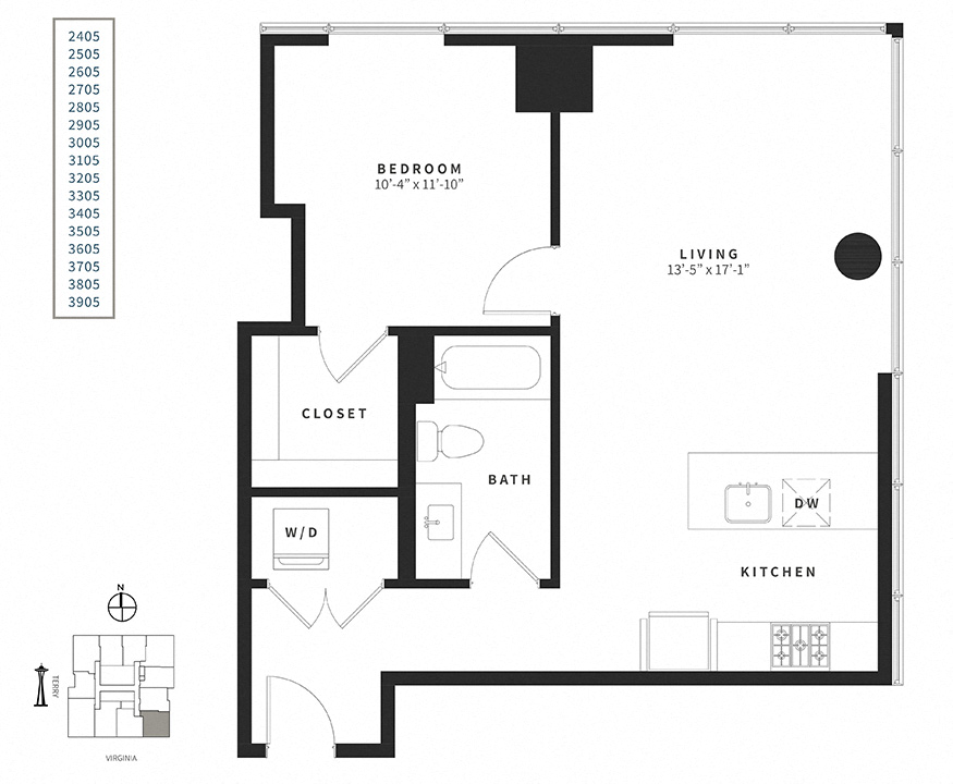 1 Bedroom A14