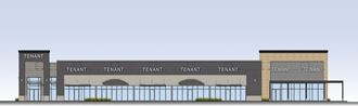 a rendering of the front of a building with the word tenant on it