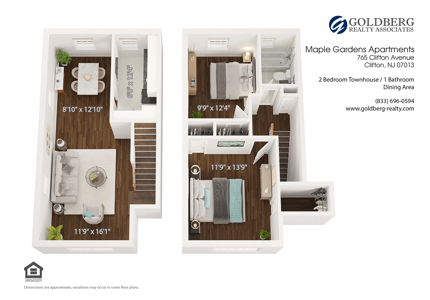 Two Bedroom Townhouse