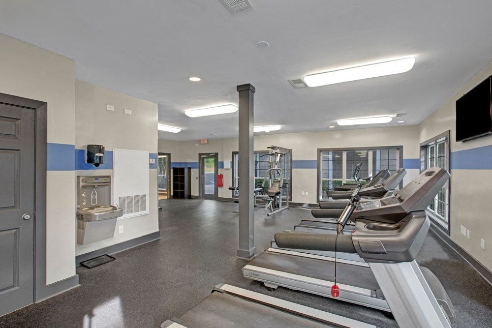 the gym at the apartments for rent