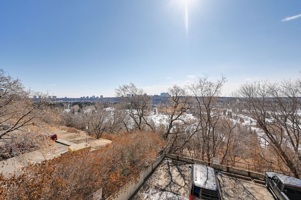 the view of the city from the roof of a house