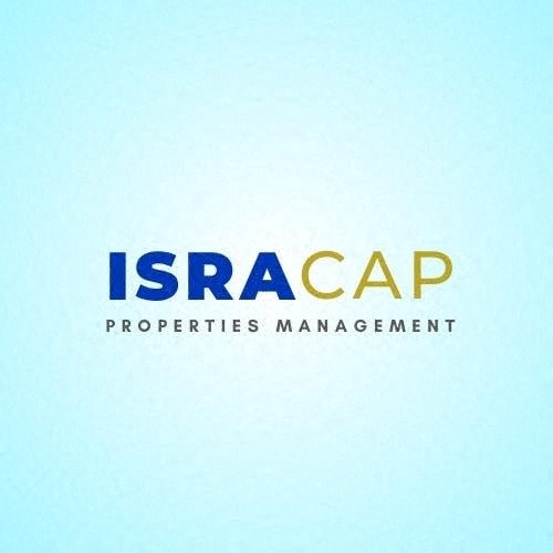 The image shows a logo with the text "ISRACAP PROPERTIES MANAGEMENT".