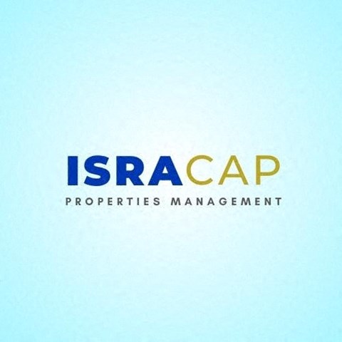 The image shows a logo with the text "ISRACAP PROPERTIES MANAGEMENT".