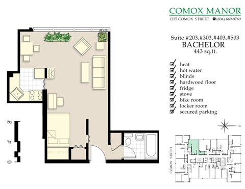 1235 Comox St. Studio-3 Beds Apartment for Rent - Photo Gallery 9