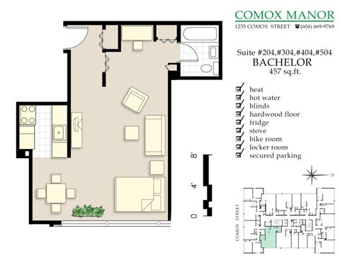 1235 Comox St. Studio-3 Beds Apartment for Rent - Photo Gallery 10