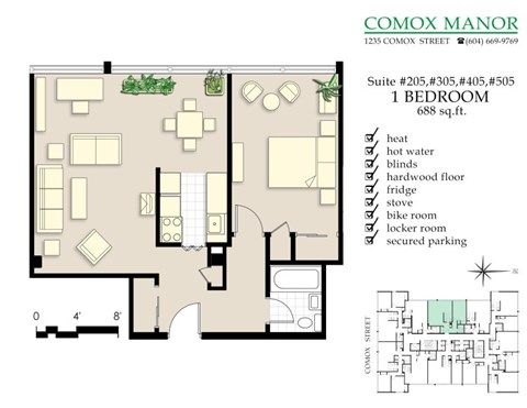 1235 Comox St. Studio-3 Beds Apartment for Rent - Photo Gallery 11