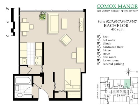 1235 Comox St. Studio-3 Beds Apartment for Rent - Photo Gallery 13