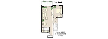 1 Bedroom, 1 Bathroom