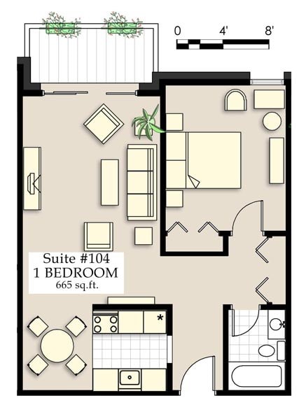 3300 Oak Street Studio-2 Beds Apartment for Rent - Photo Gallery 5