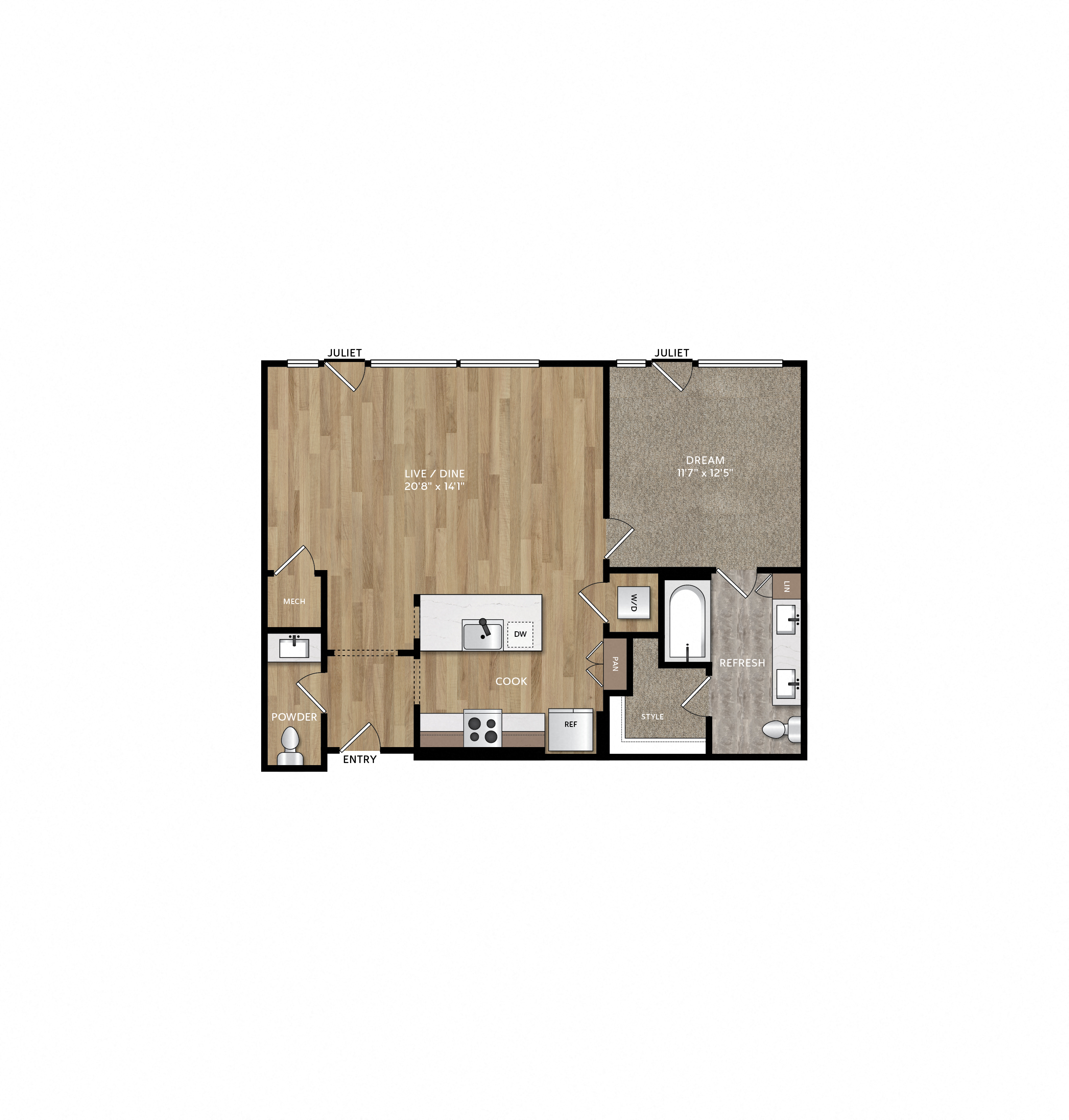 833 Van Cliburn Way 1-3 Beds Apartment for Rent - Photo Gallery 37