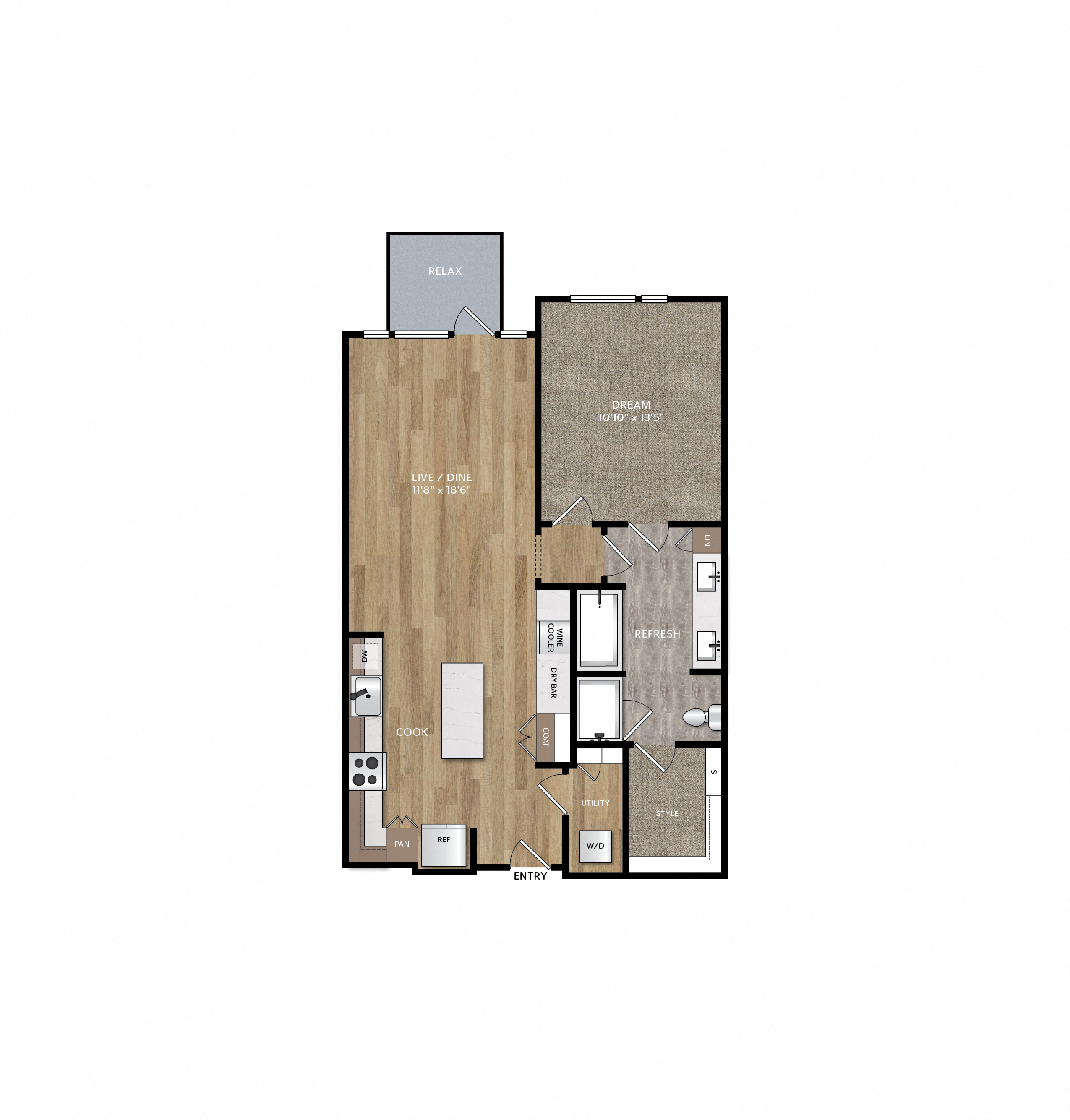 833 Van Cliburn Way 1-3 Beds Apartment for Rent - Photo Gallery 15