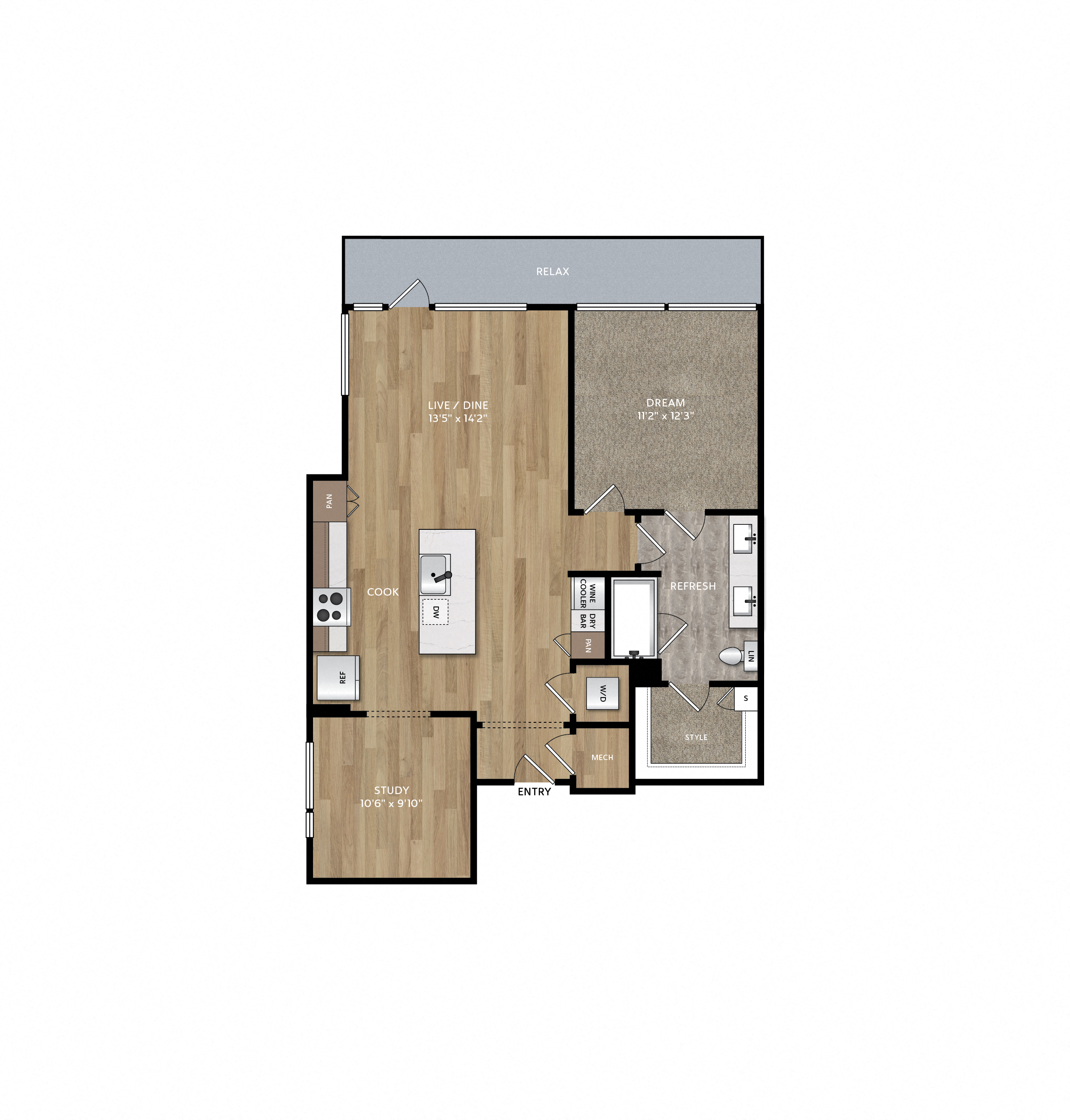 833 Van Cliburn Way 1-3 Beds Apartment for Rent - Photo Gallery 20