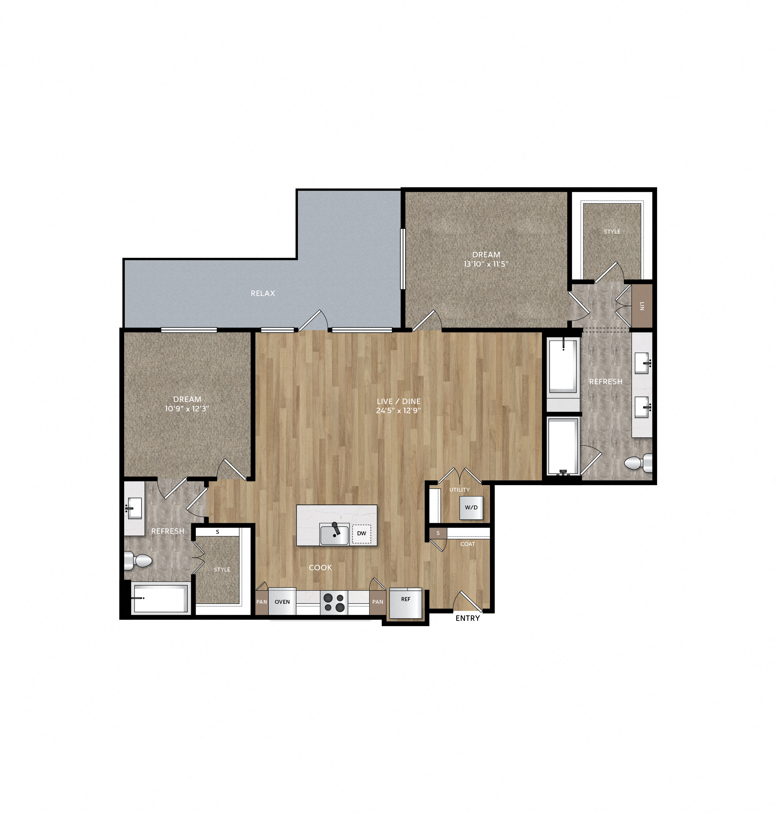 833 Van Cliburn Way 1-3 Beds Apartment for Rent - Photo Gallery 30