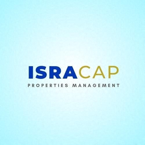 The image shows a logo with the text "ISRACAP PROPERTIES MANAGEMENT".