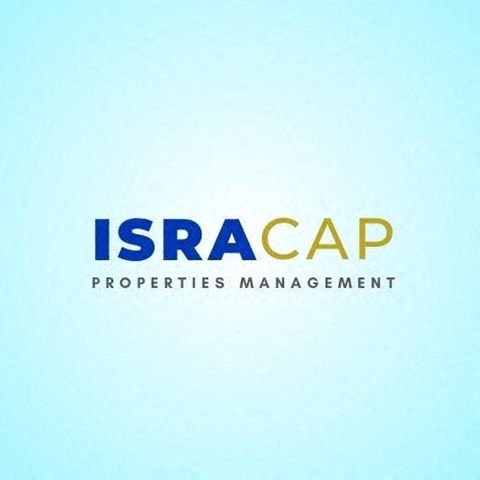 The image shows a logo with the text "ISRACAP PROPERTIES MANAGEMENT".