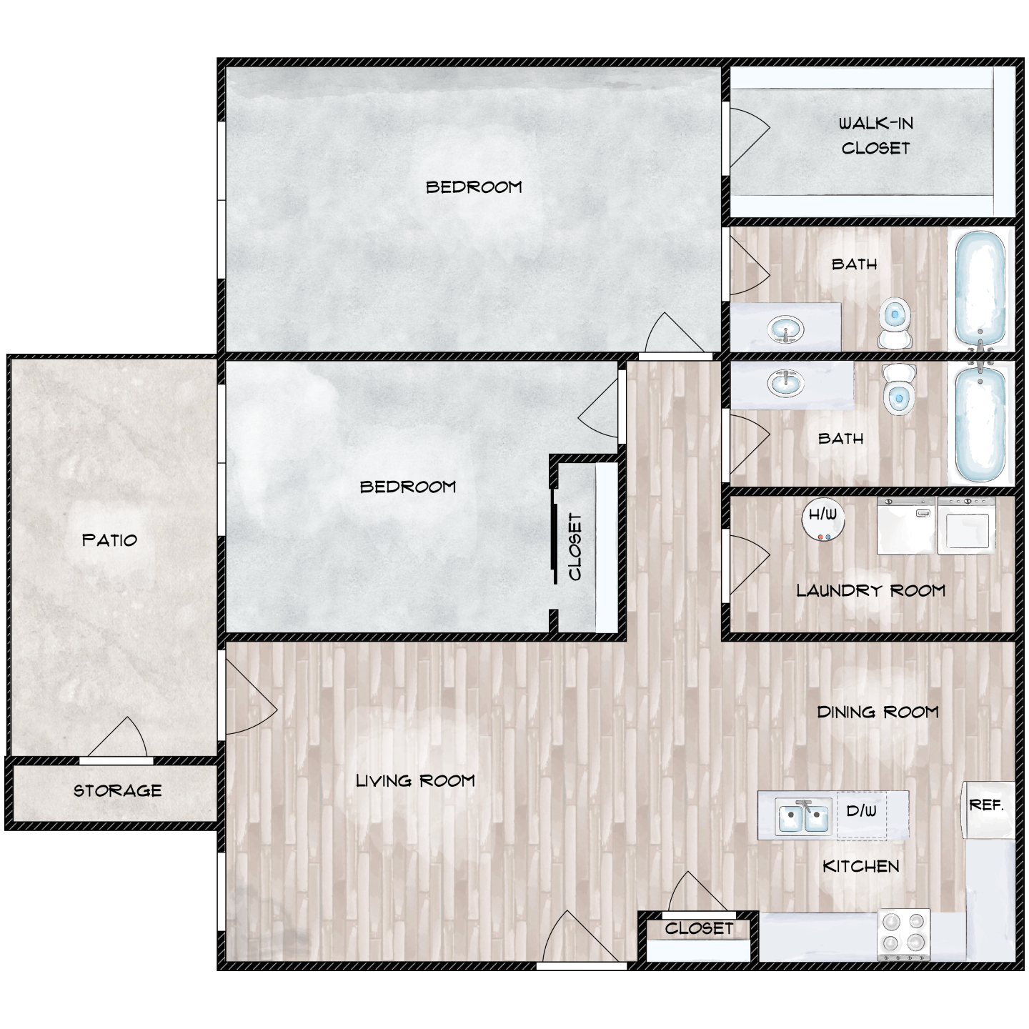 2x2 1,050 Sq Ft New Construction