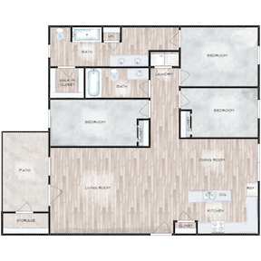 3x2 1,300 Sq Ft Renovated
