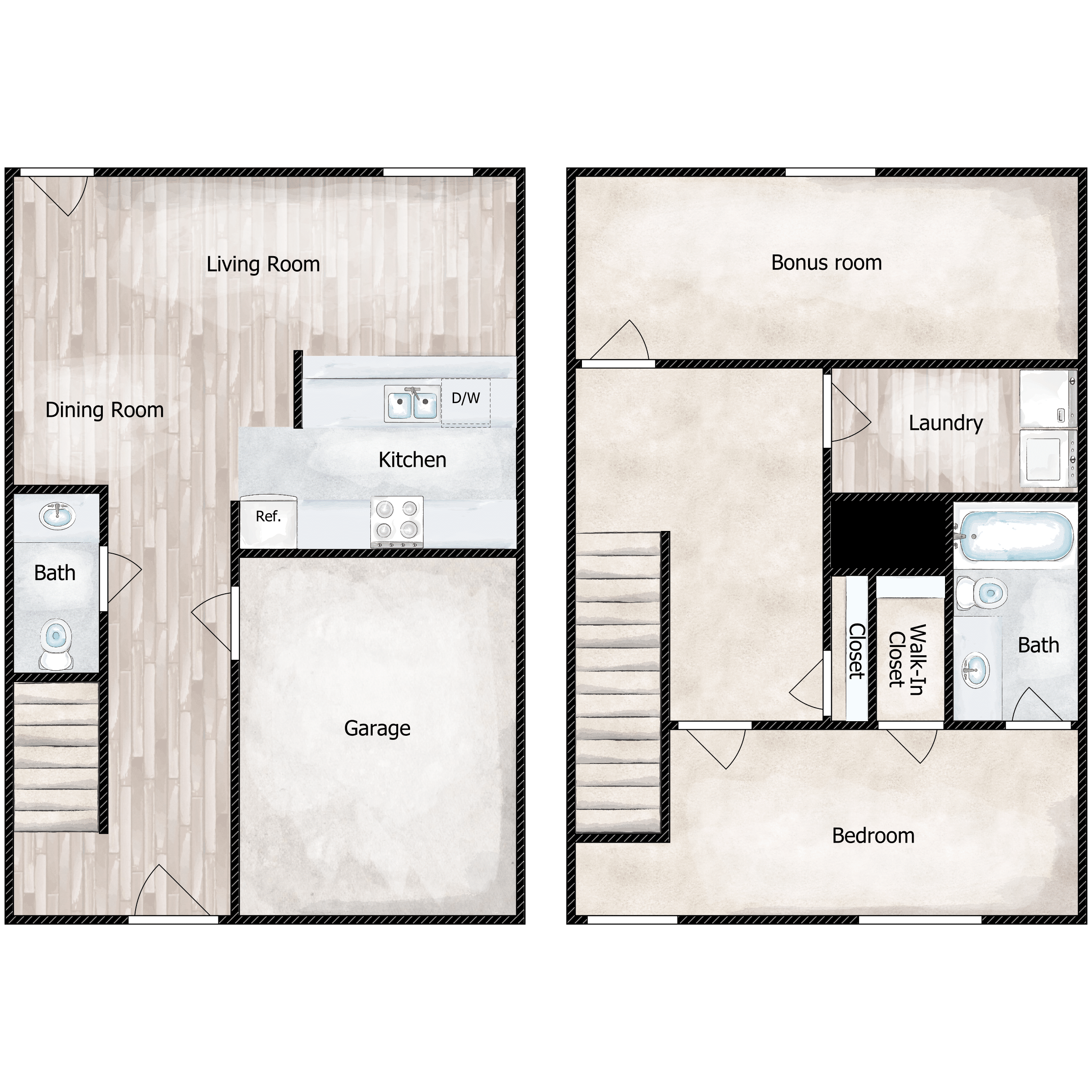 1x1.5 1,200 SqFt