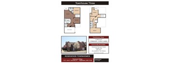 Town-Three Floor Plan at Rosewood Village, Hagerstown