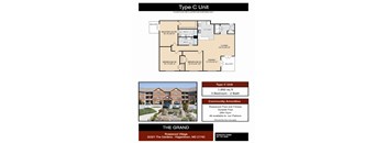 Type C Floor Plan at Rosewood Village, Hagerstown