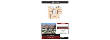 Type G Floor Plan at Rosewood Village, Hagerstown, MD, 21742
