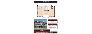 The-View Floor Plan at Rosewood Village, Hagerstown, Maryland