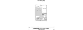 B - 1 Bedroom, 1 Bathroom