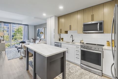 The Camille - Brand new apartments in Bethesda, MA - model kitchen