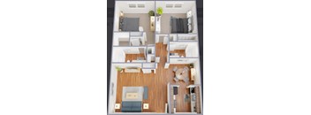 2 Bedrooms, 1 Bathroom