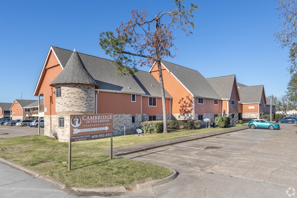 an image of a building with a sign in front of it