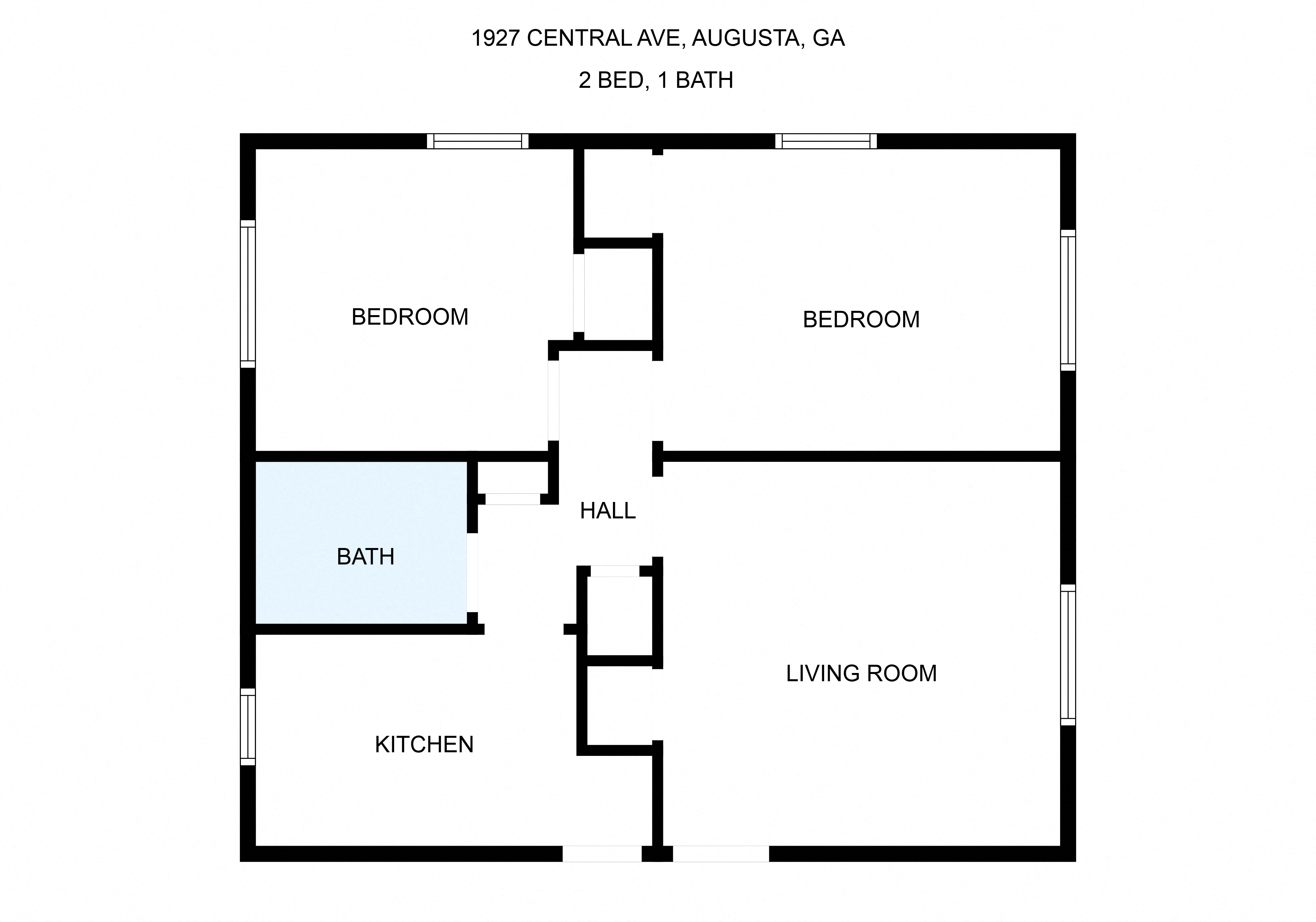 a floor plan of a house with an open floor plan