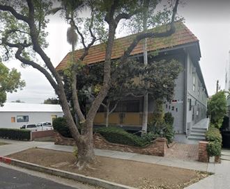 a house with a tree in front of it