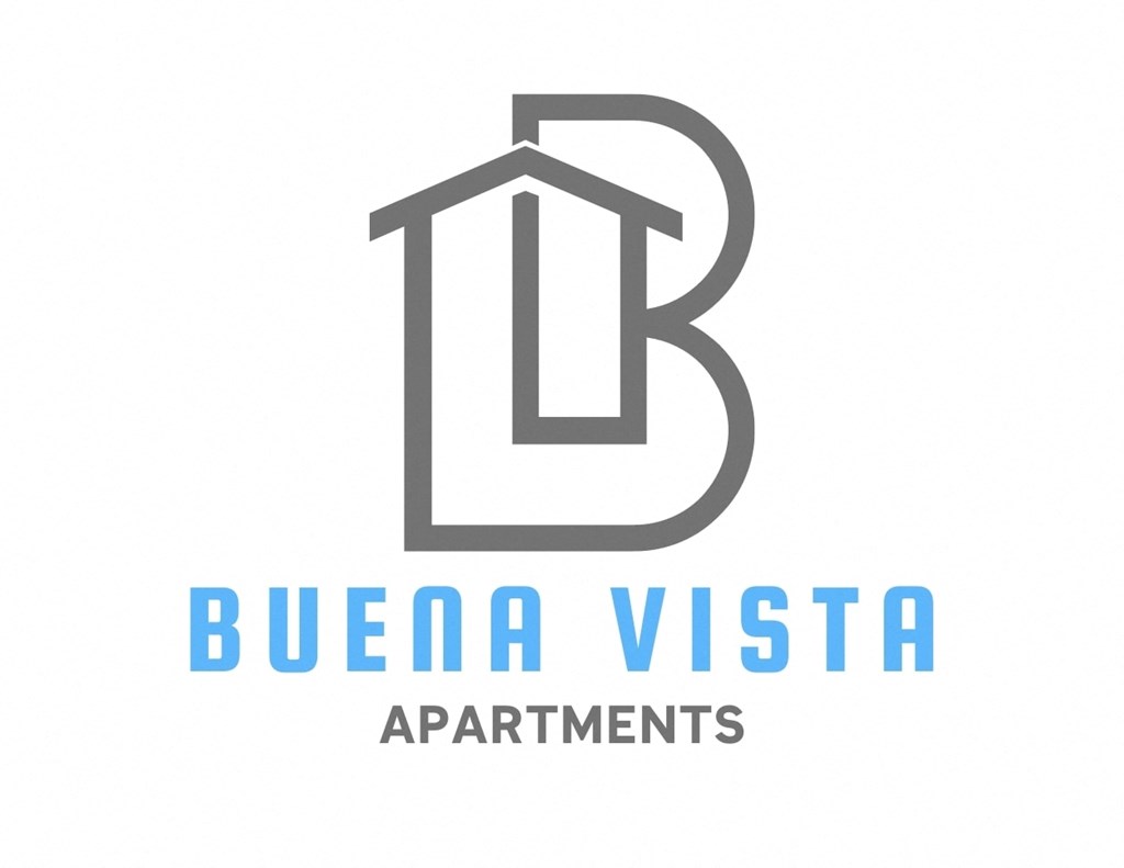 a logo apartments with a house on top