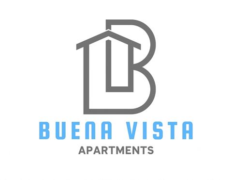 a logo apartments with a house on top