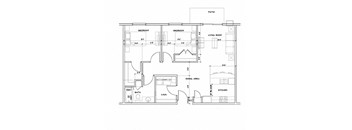a floor plan of a house