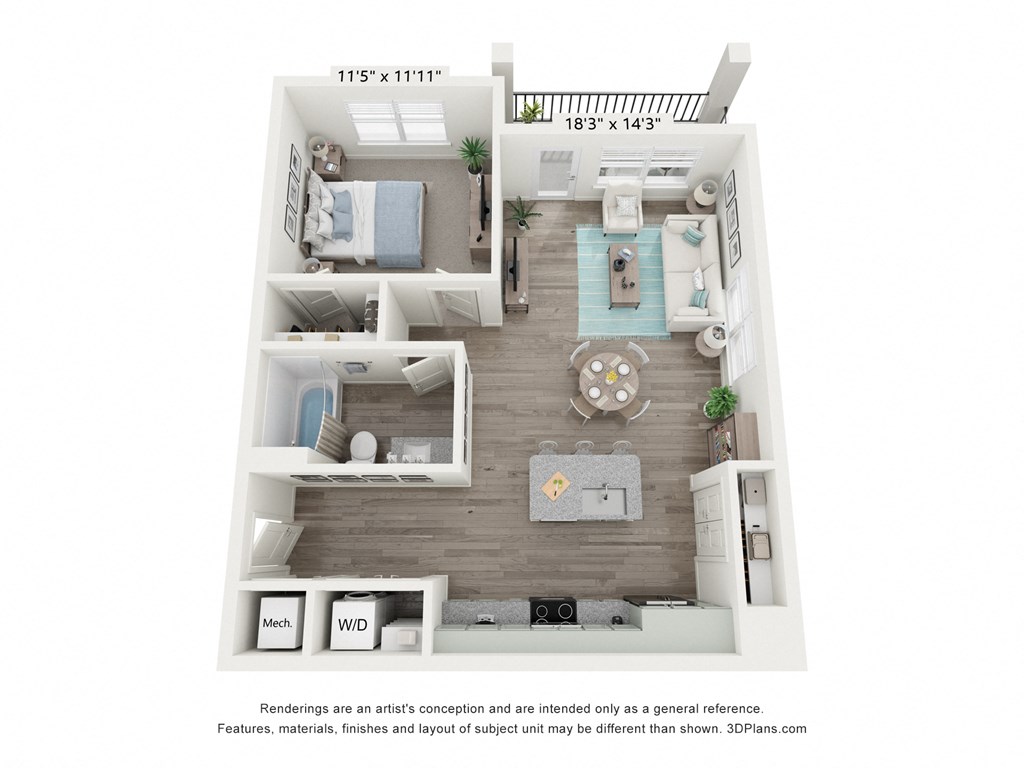 a 1 bedroom floor plan  summit  503 sq ft