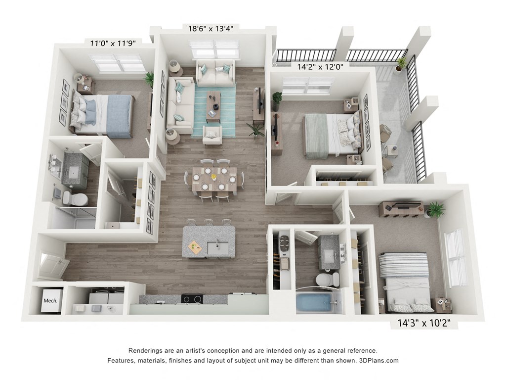 the outlook floor plan  sr renovated floor plan with bedrooms and baths