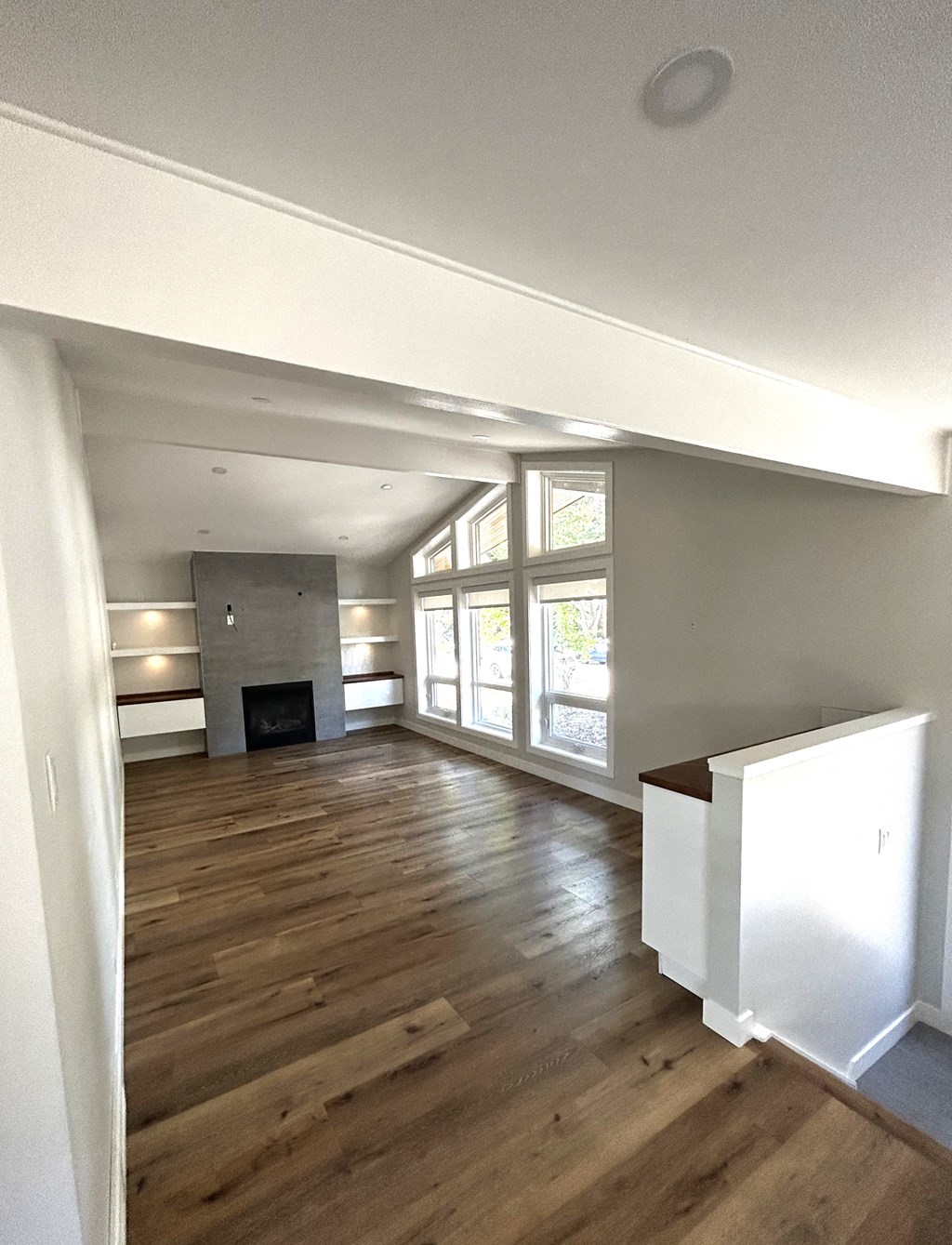 a view of the living room from the kitchen