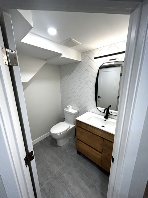 a small bathroom with a toilet and a sink
