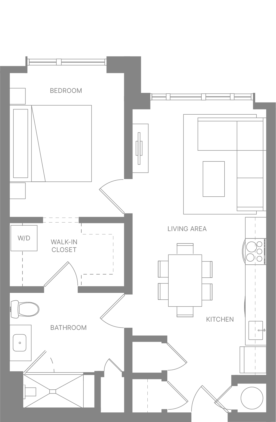 One Bedroom K