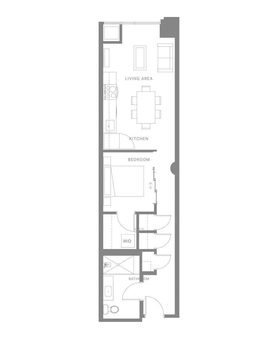 PP One Bedroom A Floorplan
