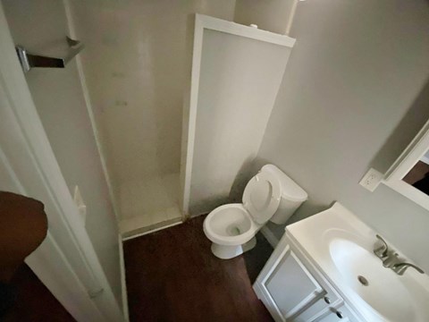 a small bathroom with a toilet and a sink