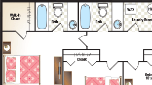 Three Bedroom-Two Bath Three Bedroom-Two Bath
