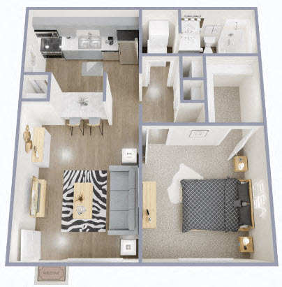 1 Bedroom, 1 bath