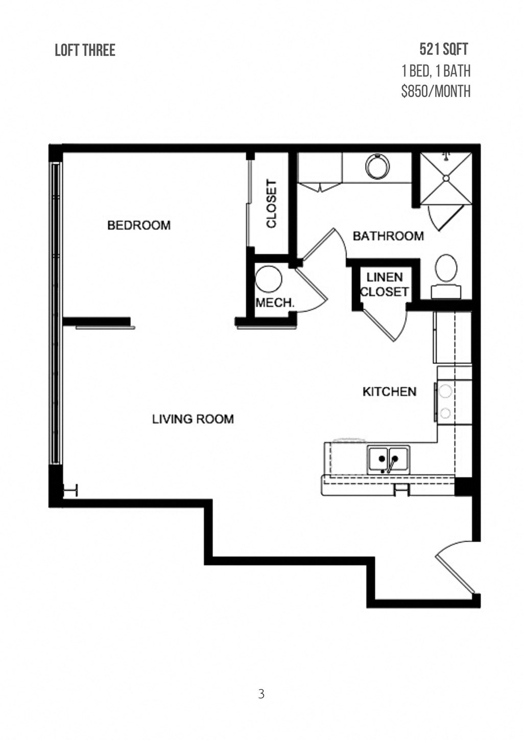 a floor plan of a house with a bedroom and a living room